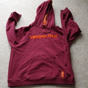 Virginia Tech maroon hooded sweatshirt